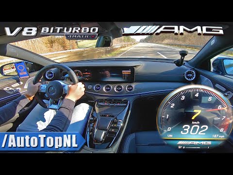 Mercedes AMG GT 63 S 4Matic+ | 302km/h AUTOBAHN NO SPEED LIMIT by AutoTopNL