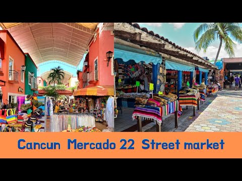 Compras de rua Mercado 22 Cancún México