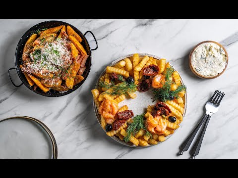 Two Christmas Recipes with Fries: Smoked Salmon Cream Cheese and Ham Hot Honey