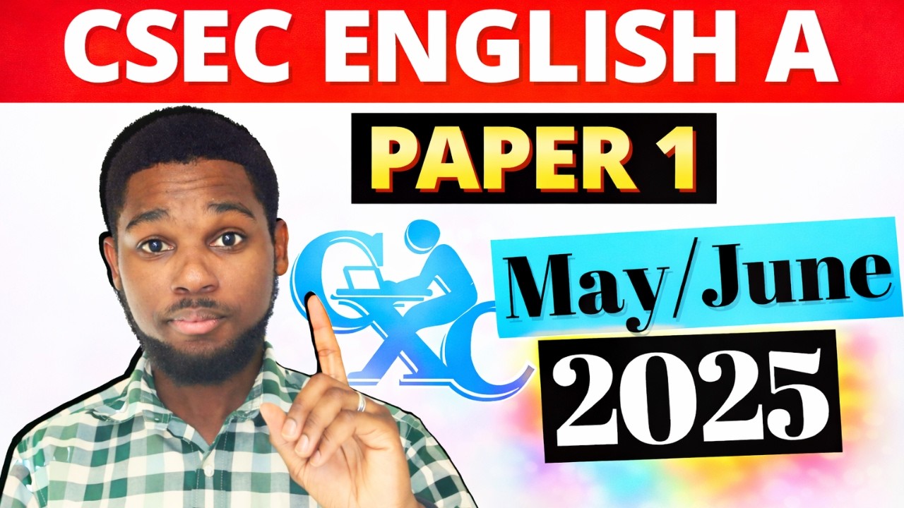CSEC English A Paper 1 May/June 2025 Solutions