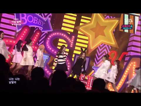 [HD 60fps] 141130 - HI SUHYUN - I'm Different (나는 달라) feat. Bobby (바비) - Inkigayo (인기가요)