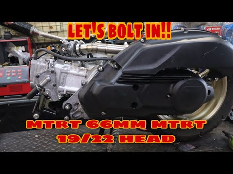 nmax v2 66mm, mtrt 19/22 head and trf +4 crank 19 22 engine upgrade Ep.2