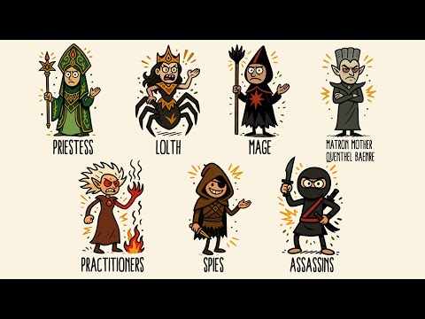 The Dark Truth of Every Major Drow House Explained in 16 Minutes