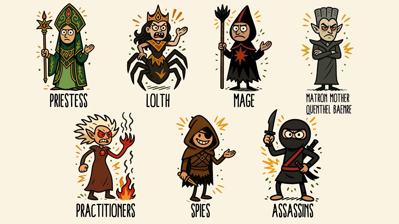 The Dark Truth of Every Major Drow House Explained in 16 Minutes