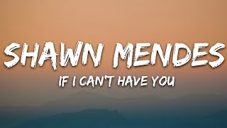 Shawn Mendes - If I Can't Have You (Lyrics)