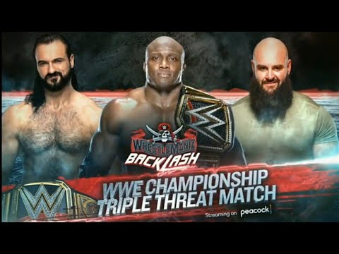 Wrestlemania Backlash Official And Full Match Card 2021