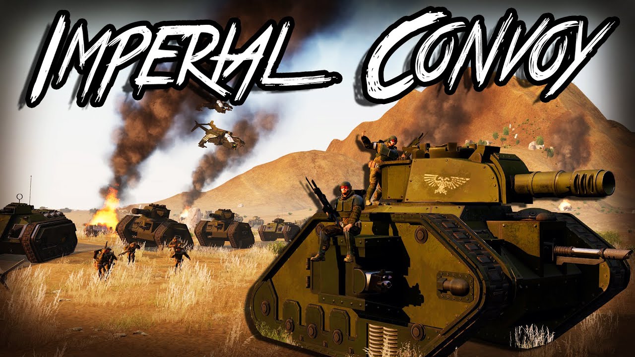The Mile Long Cadian Convoy - Arma 3 WARHAMMER 40K