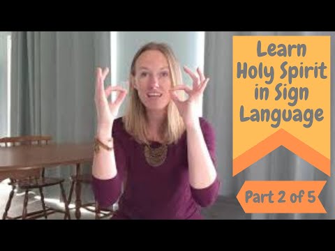 Learn Holy Spirit in Sign Language by Francesca Battistelli (Part 2 of 5 of ASL Tutorial) (Chorus)