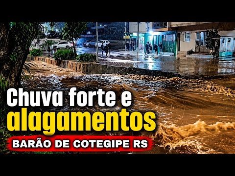 CHUVA FORTE E CAUSA MUITOS TRANSTORNOS NO RS 