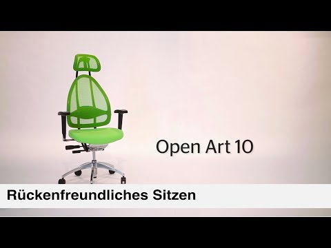 Artikelvideo 1 für Topstar Bürostuhl Open Art® 2010, OPA0TBB20 Stoff rot, Gestell schwarz, Artikelnummer 546929