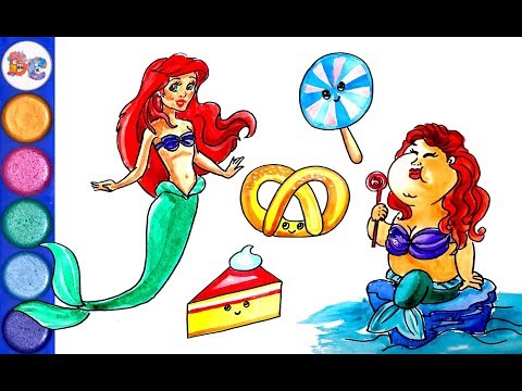 If Disney princesses would be fat. How to draw Ariel