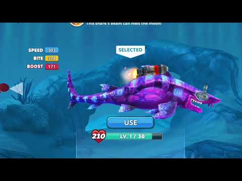 Hungry Shark World: Dark Magic Shark Unlocked!!
