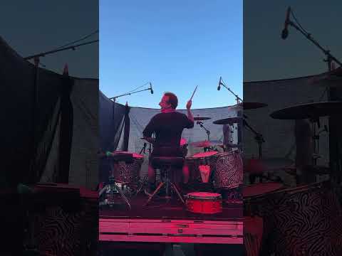 Tré Cool rehearsing on stage before Green Day's set at Ottawa Bluesfest 🇨🇦