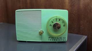 1957 Philco Transistor portable radio model T4-124