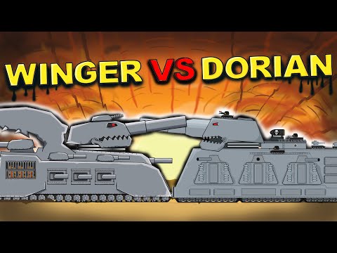 "The Titans met and Battle has begun" - cartoons about tanks