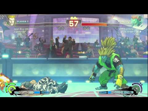 SSF4: Jean Roy HK (Guile) VS sasuke (Blanka)