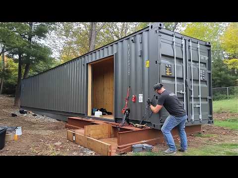 Mann Baut Erstaunliche DIY-Containerwerkstatt | Start to Finish by @BendheimBoards