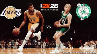 NBA 2K26 | Watch It Like It's 1983! Lakers vs Celtics | Magic vs Bird | Full Gameplay