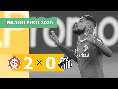 Internacional 2 x 0 Santos - Gols - 13/08 - Brasileirão 2020
