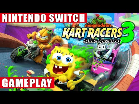 Nickelodeon Kart Racers 3: Slime Speedway Nintendo Switch Gameplay