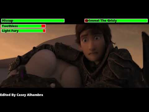 How to Train Your Dragon: The Hidden World Final Battle with healthbars