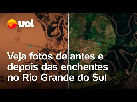 Rio Grande do Sul antes e depois: Imagens satélites mostram efeitos das enchentes no estado; veja