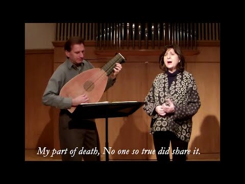 4 SETTINGS OF SHAKESPEARE TEXTS by Peter Croton (lute) with Evelyn Tubb (soprano)