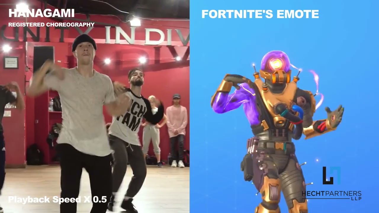 Fortnite Infringement of Kyle Hanagami Choreography - YouTube