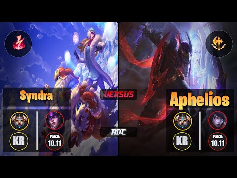 Challenger SYNDRA [Electrocute] (ADC) VS  APHELIOS - Challenger KR Patch 10.11