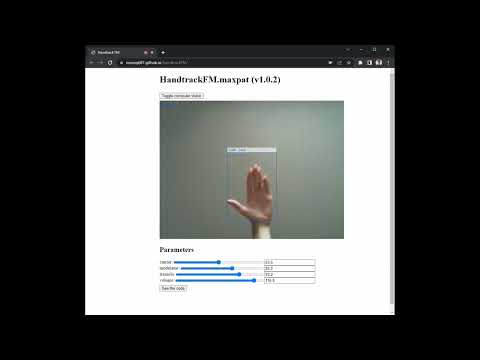HandtrackFM RNBO demo
