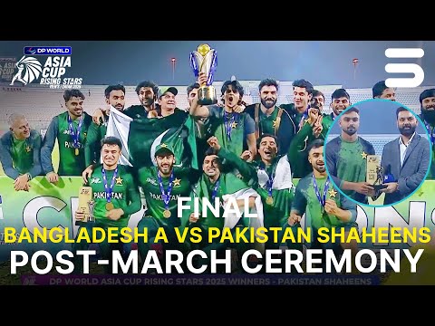 Post-Match Ceremony | Ban A vs Pakistan Shaheens | FINAL | Asia Cup Rising Stars 2025| ZH1K