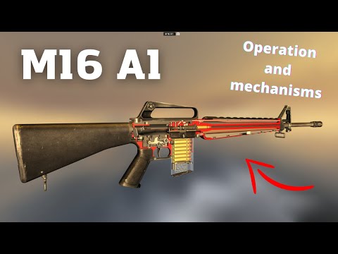 How M16 A1 Works. Animation Of Operation Of M16