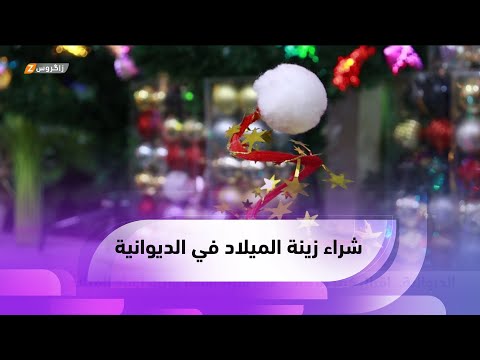 شاهد بالفيديو.. #الديوانية.. إقبال كبير للأهالي على شراء أشجار وزينة أعياد الميلاد