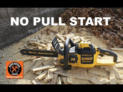 DeWALTの40Vマックスブラシレスチェーンソー -- 家庭修理の家庭教師による (DeWALT's 40V Max Brushless Chainsaw -- by Home Repair Tutor)