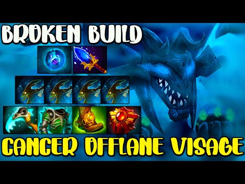 CANCER OFFLANE VISAGE - BROKEN BUILD - 28 SAVAGE - FULL FIGHT - DOTA 2 GAMEPLAY