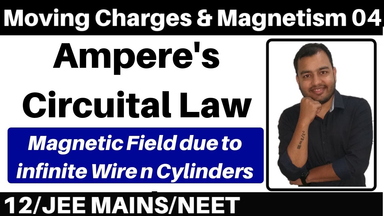 Moving Charges n Magnetism 04 :Ampere's Circuital Law :Magnetic Field due to Infinte wire n Cylinder