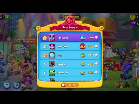 @Fishdom Win Strikes Level 9072 - 9074, Temporary 1st Rank in Ruby League