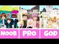 ROBLOX NOOB vs PRO vs GOD FAMILY HOUSE in BLOXBURG