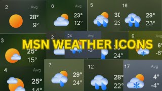 MSN Weather Icons