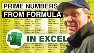 Generate Prime Numbers In Excel - 2309