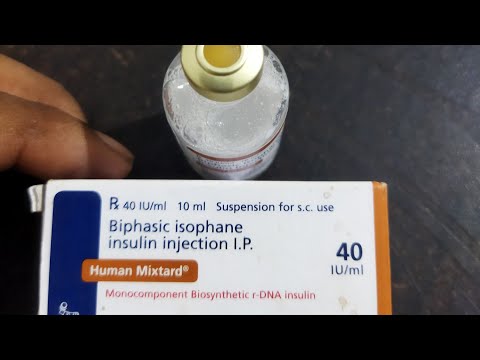 Human mixtard insulin injection, 40 iu/ml