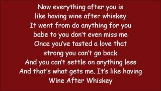 Carrie Underwood ~ Wine After Whiskey (Lyrics)