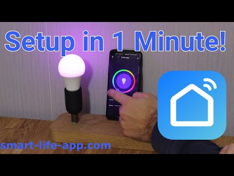 Part of a video titled How to Connect a Smart Life Light Bulb in Under 1 Minute! - YouTube