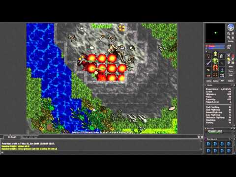 Tibia [7.2] Level 66 knight solo Dragon Lord