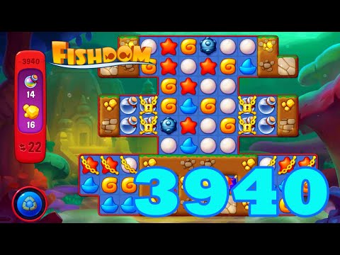 Fishdom Level 3940 HD Walkthrough | 3 - match puzzle game | gameplay | android | GameGo Game | IOS