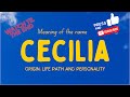 Meaning of the name Cecilia. Origin, life path & personality.