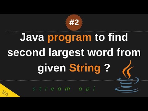 Java Program To Find Second Largest Word From Given String