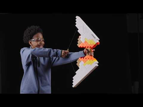 Nerf Minecraft Sabrewing Motorized Bow, Blasts Darts, 8 Nerf Elite Darts, 8-Dart Clip, Inspired by Minecraft Game Bow thumbnail