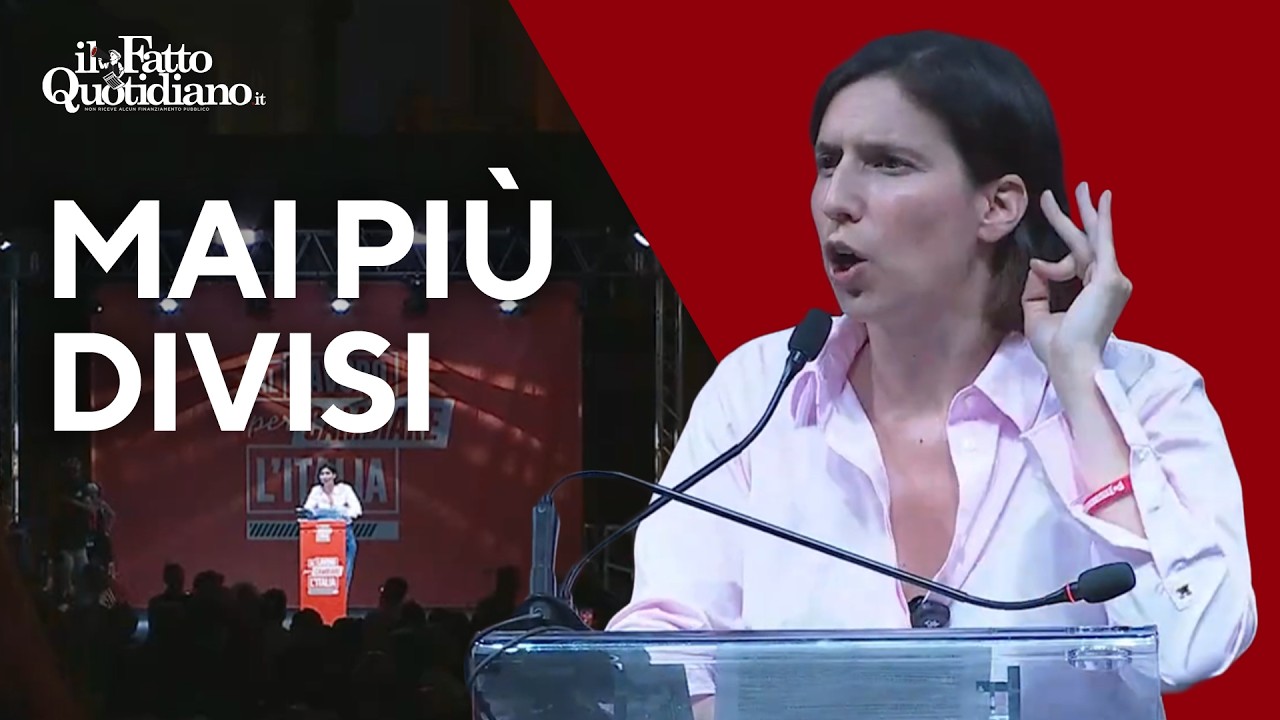 Schlein chiama all’unità le opposizioni: "Mai più il favore alla destra di dividerci”
