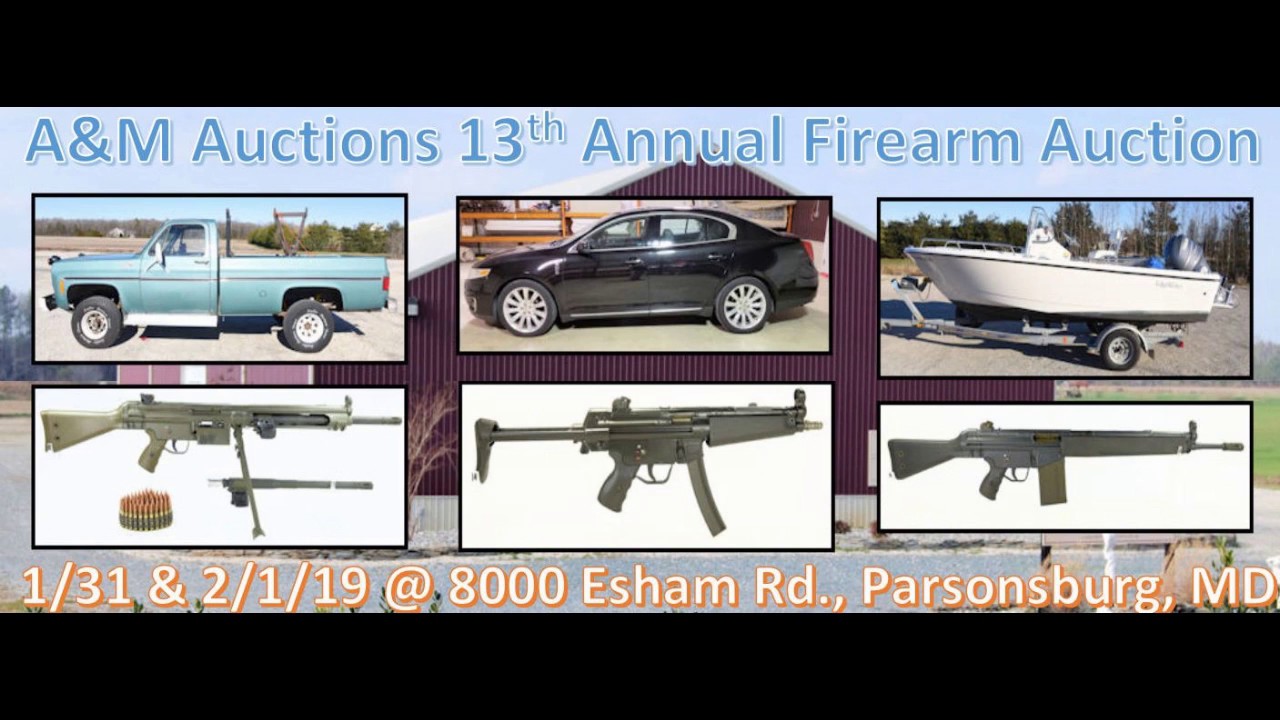 Public Auction of 3 H&K Machine Guns 2/1/19 Parsonsburg, MD